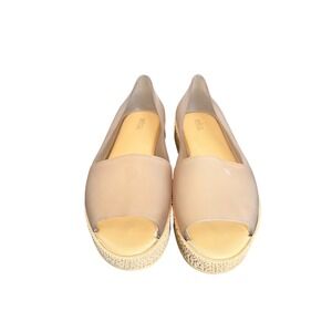 Melissa‎ Mar Sandal Women Beige Translucent Jelly Platform Sandals Size 8